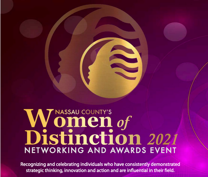 Women of Distinction of Nassau County award from Blank Slate Media